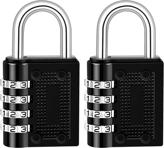 Code Hangslot, hangslot, cijfercombinatie Code 5 Letters Slot Hangslot Koffer Bagage Hangslot - Rood (Color : Black) (Color : Red) (Color : Rosso