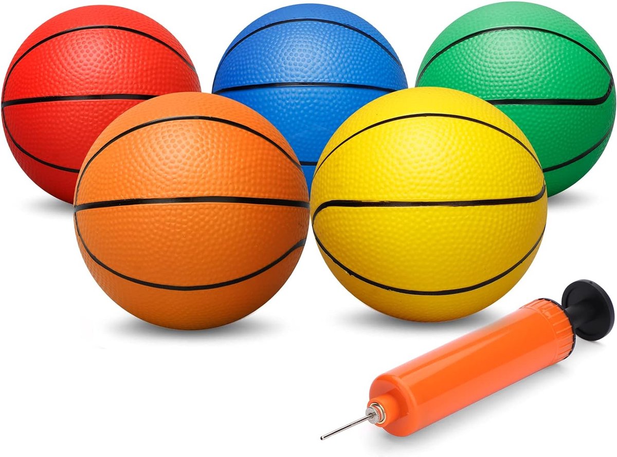 Basketbal Zwart-Wit voor Volwassenen - Duurzame Rubberen Constructie - Optimaal Zichtbaar Design - Verbeterde Grip en Controle