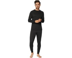 DANISH ENDURANCE Thermoset voor Dames & Heren - Gerecycelde Materialen - Thermokleding - Zwart - Maat XL