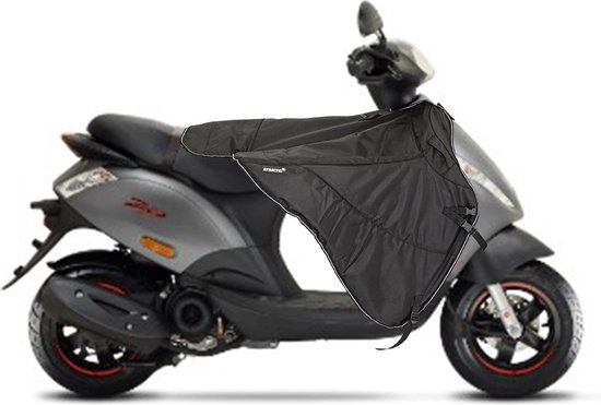 Foto: Herfst deal zwart stricto premium piaggio scooter beenkleed black o a zip en beverly