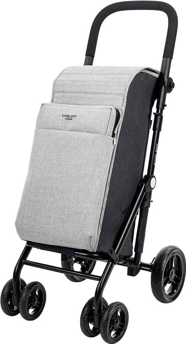 Boodschappentrolley met Wielen - Opvouwbaar - Afneembare Boodschappentas - Boodschappenwagen
