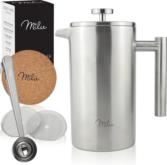 French Press Set mit Mühle & Dose