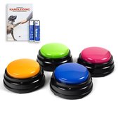VIXE Dog Buttons Praatknop voor Honden - Dogbuttons - Intelligentie Speelgoed - 30 Seconden Opnemen - Inclusief Batterijen & E-book