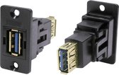 Adapter, Bus, inbouw USB-bus type A - USB-bus type A CP30605NX Cliff 1 stuk(s)