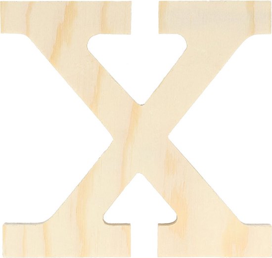 Artemio houten letter X 11.5 cm