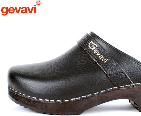 Sabot Gevavi Dakota ouvert en bois noir taille 46