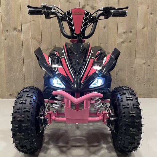 COSTWAY Elektrische Kinderquad 6V - Mini Quad Voor Kinderen Vanaf 3 Jaar, 2,8-4,6 Km/u, Zwart