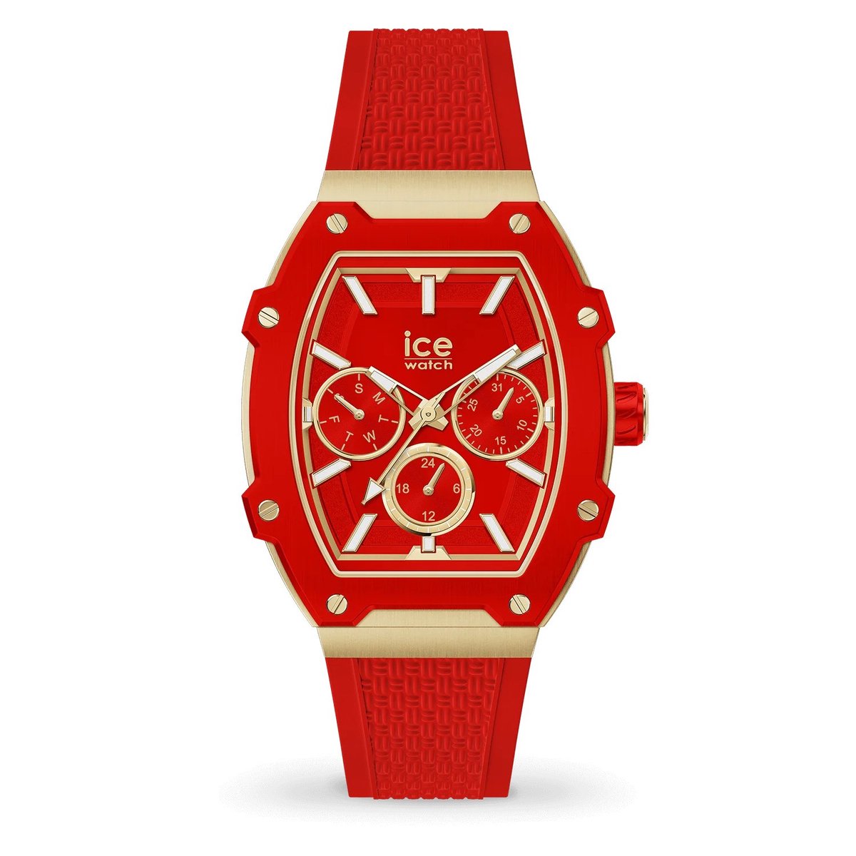 Ice Watch Ice Boliday - Passion Red 022870 Horloge - Siliconen - Rood - Ø 40 mm