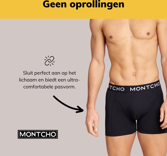 MONTCHO - Série Dazzle - Boxers pour hommes - Sous-vêtements pour hommes - Boxers - Sous-vêtements pour hommes - Cadeaux de Noël et cadeaux de Sinterklaas - 5 Pack - Premium Mix Skyblend - Hommes - Taille L