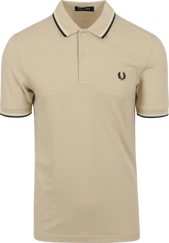 Fred Perry - Polo M3600 Beige U87 - Slim-fit - Heren Poloshirt Maat S