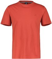 Lerros T-shirt Effen Basist Shirt Met Logosteek 2423000 327 Mannen Maat - XXL