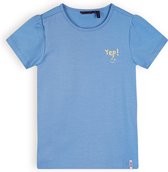 Meisjes t-shirt basic - Kono - Parisian blauw