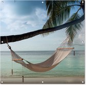 Serviette de jardin Palmier - Hamac - Plage - 100x100 cm