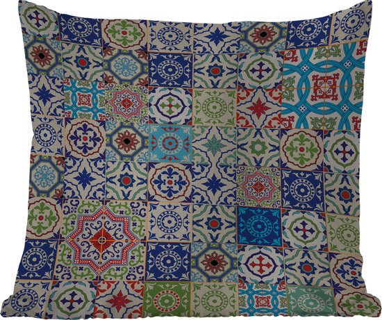 Handloom - Groen, Rond 150 cm Wol Vloerkleed