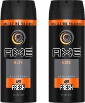 Axe Musk   2 x Deodorant.