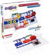 Elektronica Experimenteer Kit Snap Circuits Jr. SC-100 Meer dan 100 STEM Projecten Gekleurde Projecthandleiding 30+ Snap Circuits Elektronica Onderdelen Leerrijk STEM Speelgoed voo