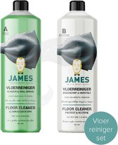 James - pvc vloerreiniger set - schoon en snel (A) + beschermt en herstelt (B)