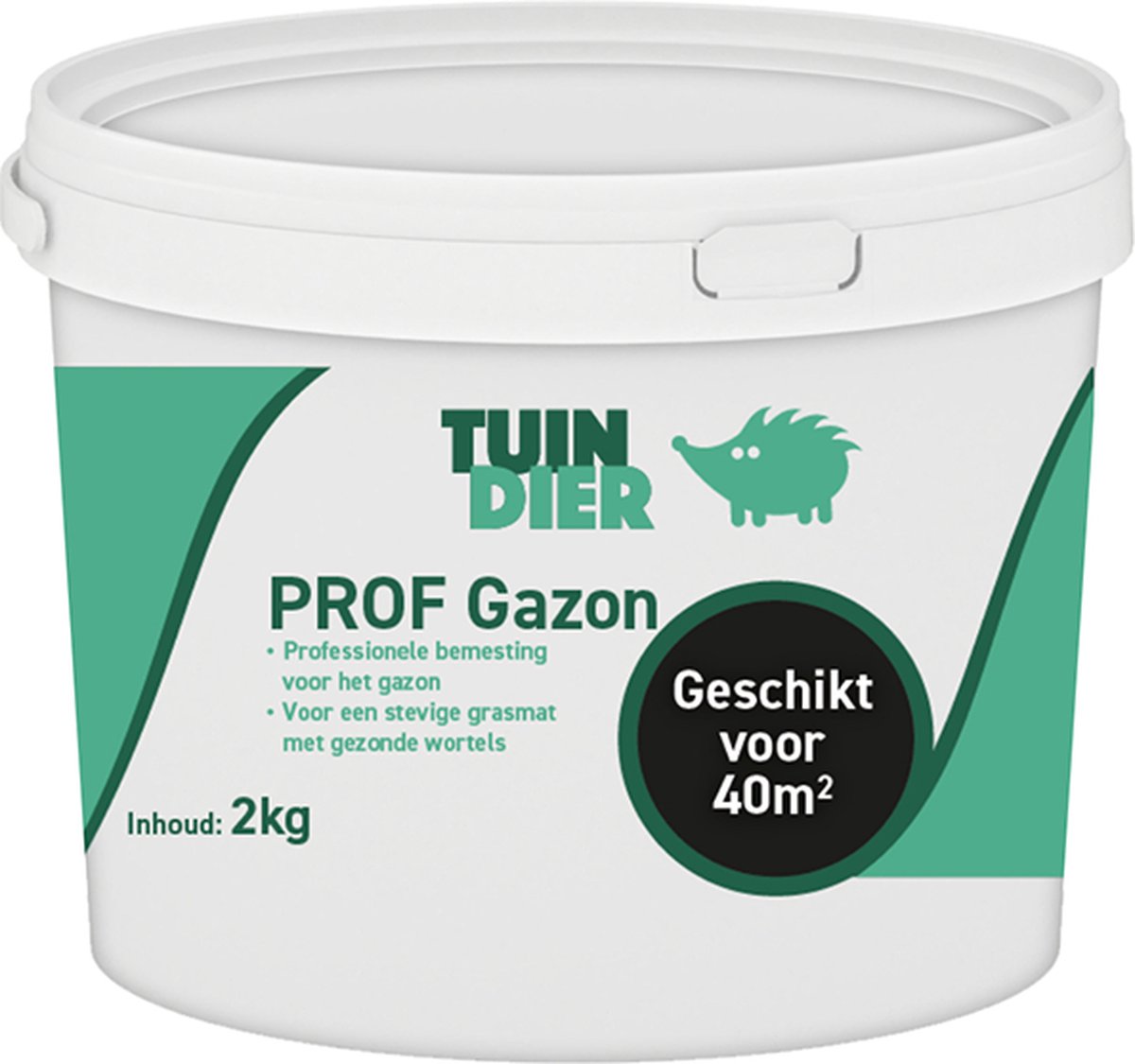 PROF Gazon | Tuin-Dier | Professionele bemesting voor het gazon | Voor een stevige grasmat met gezonde wortels | In handige bewaaremmer | 2.000 gram | 2 kilogram