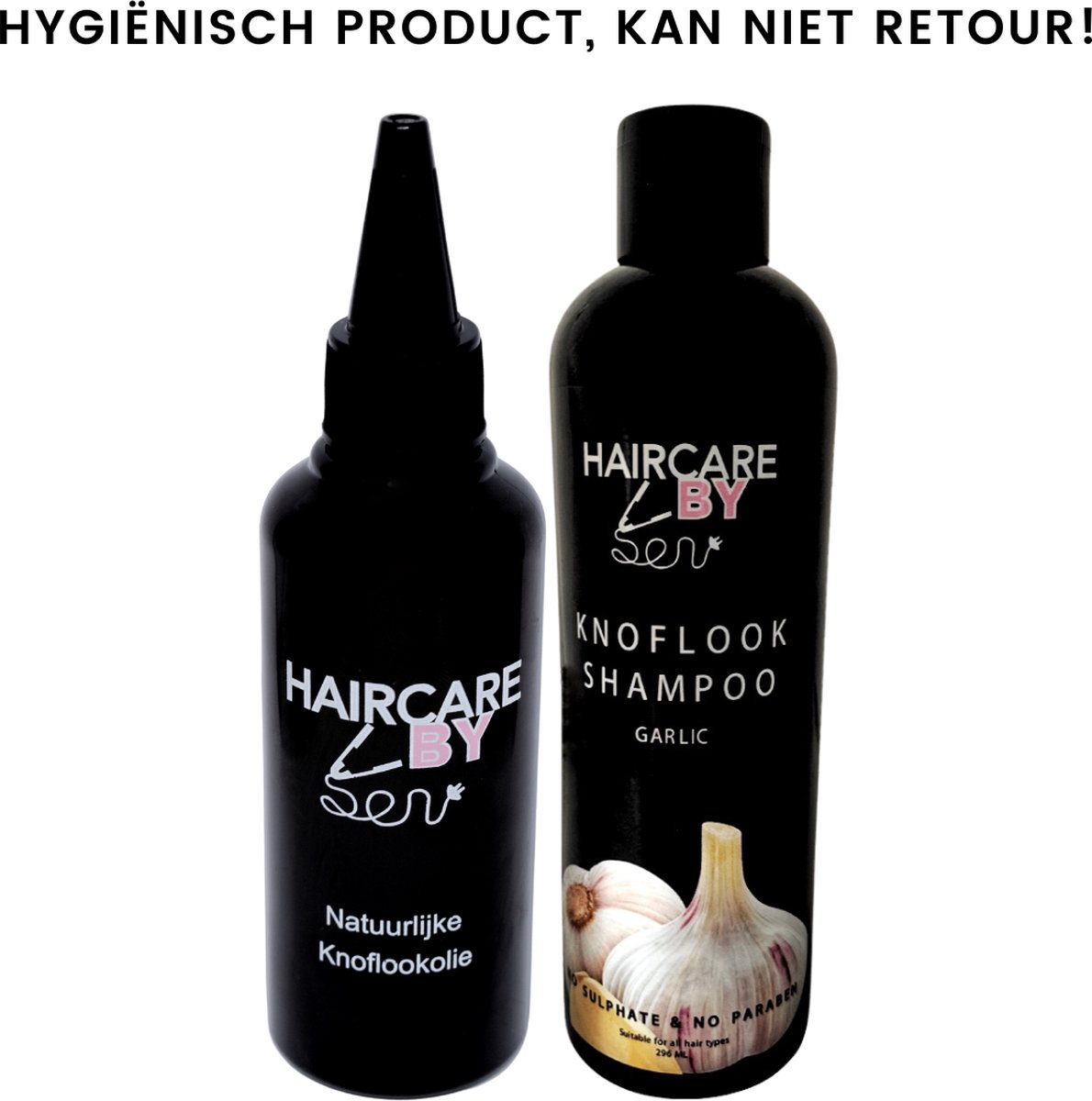 COMBIDEAL Natuurlijke Knoflookolie HaircarebySen 200ml + HaircarebySen knoflook shampoo