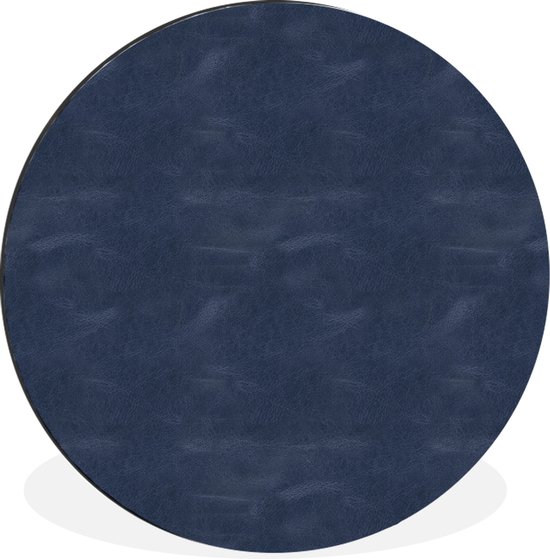 WallCircle - Wandcirkel - Muurcirkel - Leer - Blauw - Dieren - Aluminium - Dibond - ⌀ 30 cm - Binnen en Buiten