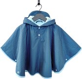 Ducksday- regenponcho kind – waterdicht – winddicht – fleece gevoerd – Ranger - blauw – 2 jaar