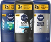 Nivea Men Déodorant Homme Try Out - 3 x 50 ml - Déodorant Homme Value Pack