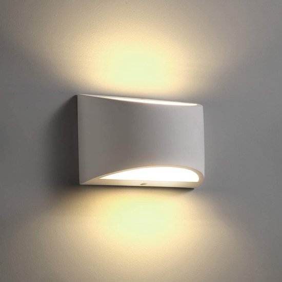 Applique murale LED moderne à intensité variable 12 W – Siècle des Lumières d'ambiance pour salon et chambre à coucher – Lumière Wit chaude – Installation facile – Design durable et élégant
