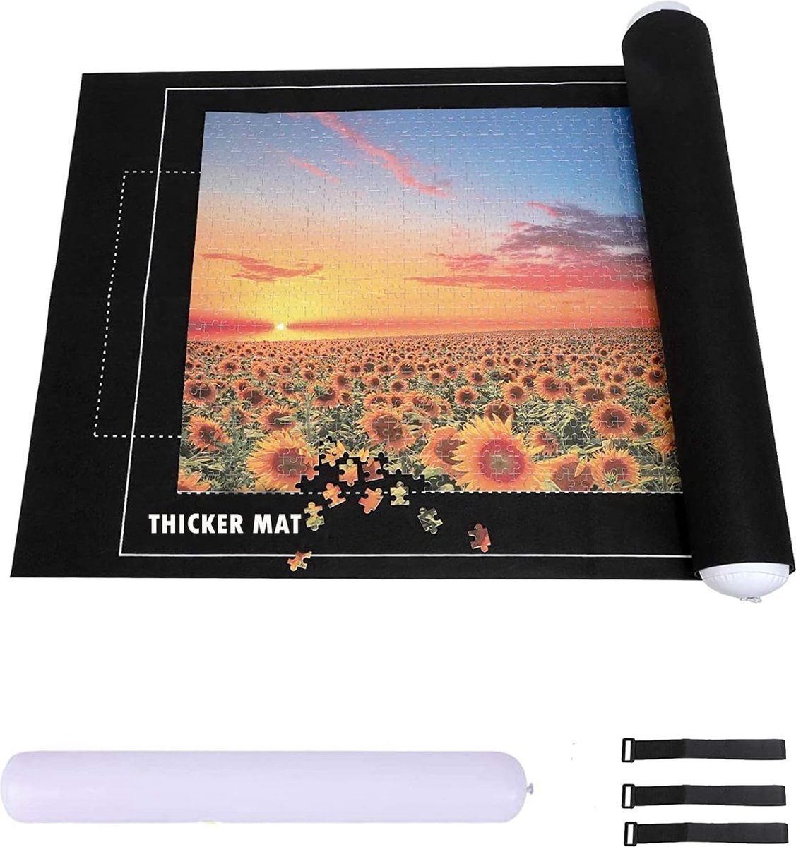 Equivera Puzzelmat Puzzelkoffer Puzzelbord Puzzelrol Puzzelmat voor Legpuzzel Premium