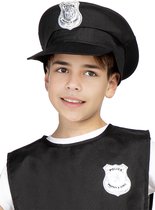 FUNIDELIA Casquette Police Enfants - Zwart