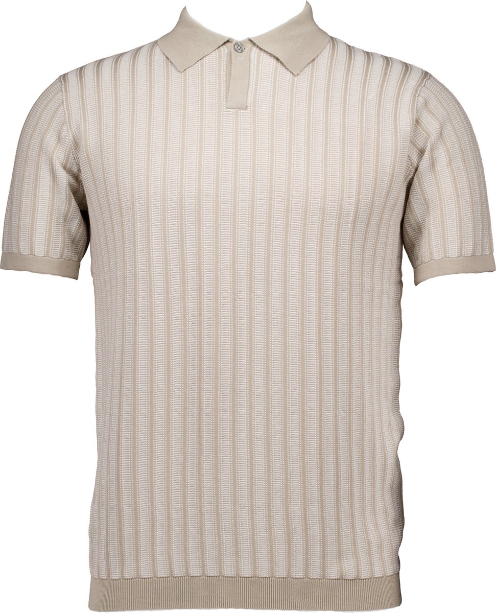 Gentiluomo K9110-285 Polo's & T-shirts Heren - Polo shirt - Zand - Maat XL