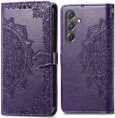 iMoshion Coque adaptée pour Samsung Galaxy A15 (5G) / A15 (4G) avec porte-cartes – Bookcase iMoshion Mandala – Violet