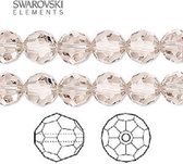 Swarovski Elements, 18 stuks Swarovski ronde kralen, 8mm, light silk, (5000)