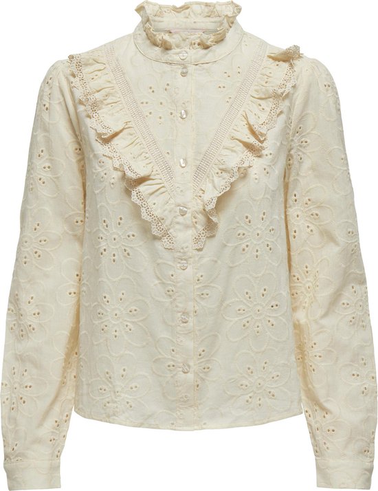 Only Blouse Onlrebecca Boa Emb Frill Shirt Wvn 15314553 Dames