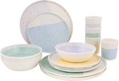 Bo-Camp - Collection Pastel - Services de table - Annecy - 16 pièces