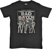 Disney Star Wars - The Bad Batch Heren T-shirt - S - Zwart