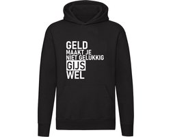 Geld maakt je niet gelukkig maar Gijs wel Hoodie - geld - humor - grappig - relatie - liefde - money - unisex - trui - sweater - capuchon
