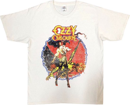 Ozzy Osbourne - The Ultimate Sin Tour '86 Heren Tshirt - M - Wit