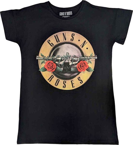 Guns N' Roses - Classic Logo Nachtjurk - L - Zwart