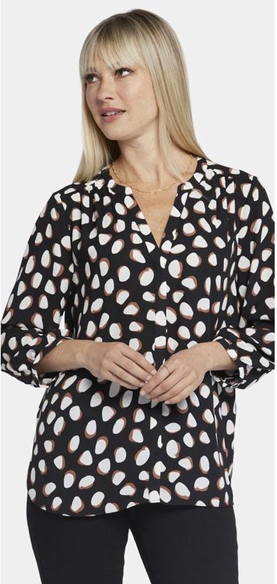 Pintuck Blouse Stippenprint