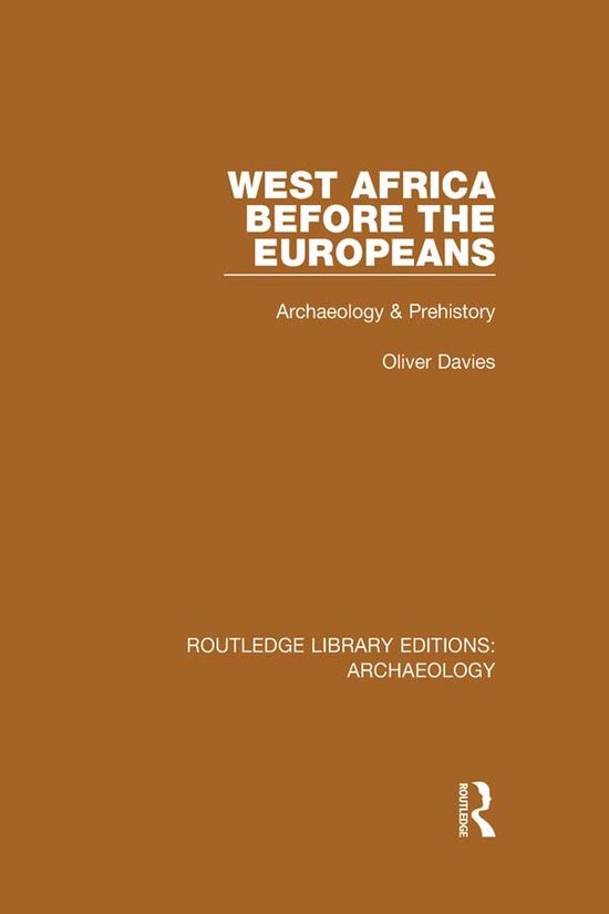 West Africa Before the Europeans - cover