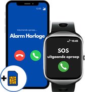 PersonalClick SOS Alarm Horloge voor Ouderen met Valdetectie - Persoonlijk Alarmknop voor Senioren met GPS Locatie - Waterdichte Noodhulpknop - SOS Horloge Senioren