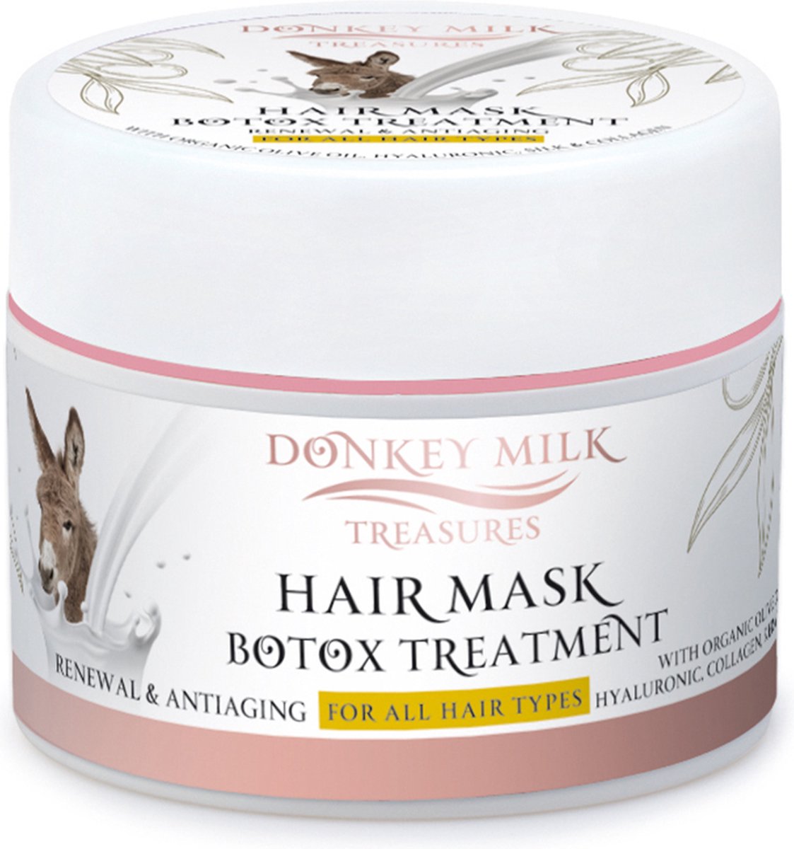 Pharmaid Donkey Milk Treasures Hair Mask Botox Treatment 200ml | Luxe Haarmasker voor Alle Haartypes