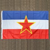 VlagDirect - Joegoslavische vlag - Yugoslavia vlag - 90 x 150 cm.