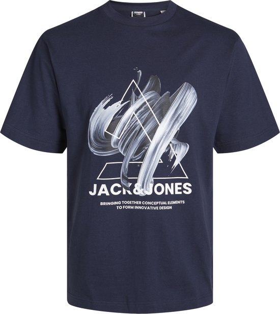 Jack & Jones t-shirt jongens - blauw - JCOtint - maat 140