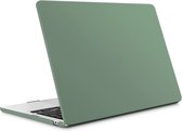 Laptopcover - Geschikt voor MacBook Air 13,6 inch - Case Cover Hardcase - A2681 (2022) - Matte Groen