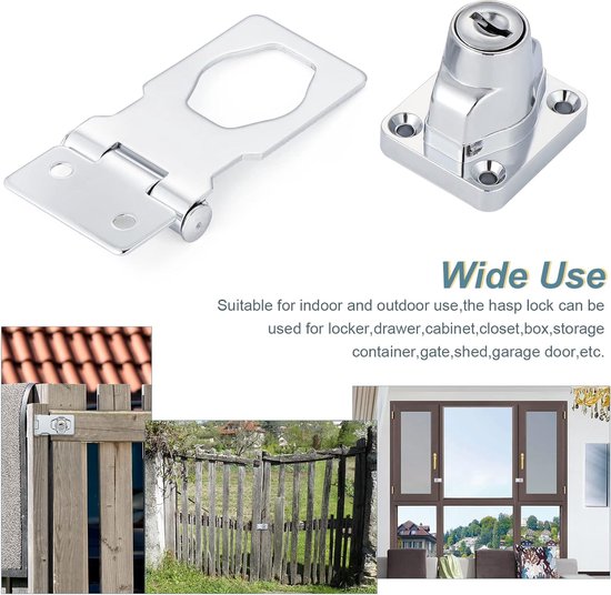 2 Stück Edelstahl Schrankverschlüsse | Gefederte Kniehebel-Haspeln Für Kisten & Schränke