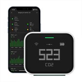 Luchtkwaliteitssensor voor thuisgebruik met Wi-Fi, Apple HomeKit-compatibel, meet CO2, PM2.5, PM10, temperatuur en vochtigheid binnenshuis