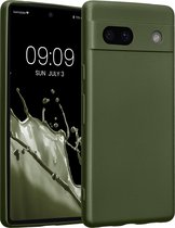 kwmobile metallic telefoonhoesje van TPU - geschikt voor Google Pixel 7a - Flexible case voor smartphone - In metallic dennengroen