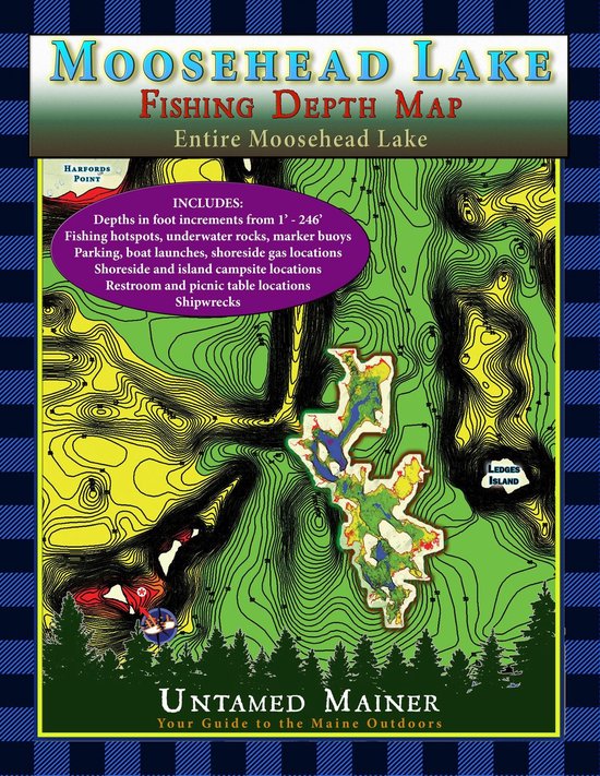 Moosehead Lake Depth Maps - cover
