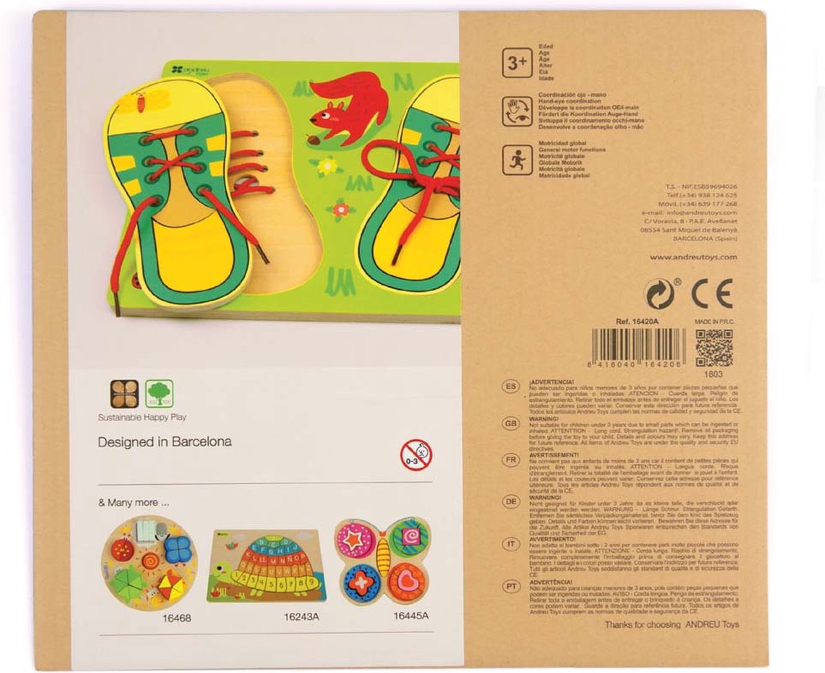 Andreu Toys Schoenveter strikken [3 jaar +]